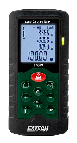 เครื่องวัดระยะเลเซอร์ Extech DT100M Laser Distance Meter